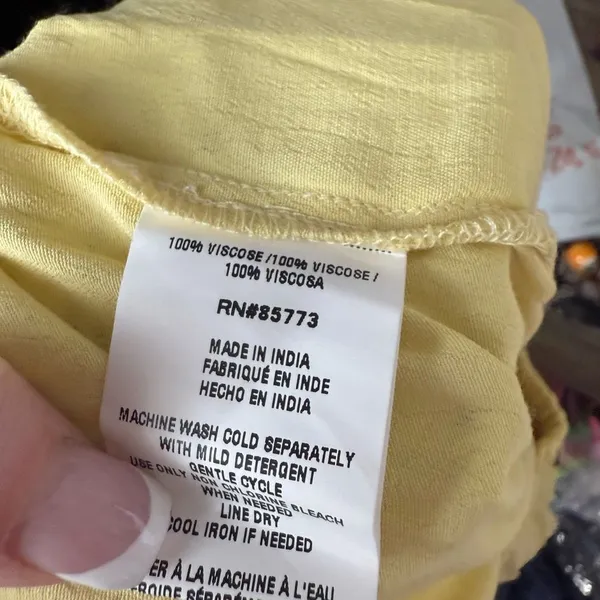 Oneill Women’s XL Yellow Lenox Wide Leg Pants New - Image 5