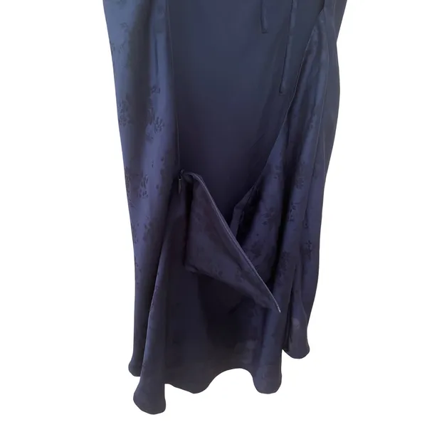 Princess Polly Clemence Mini Dress Navy‎ Size 10 Floral Satin - Image 9