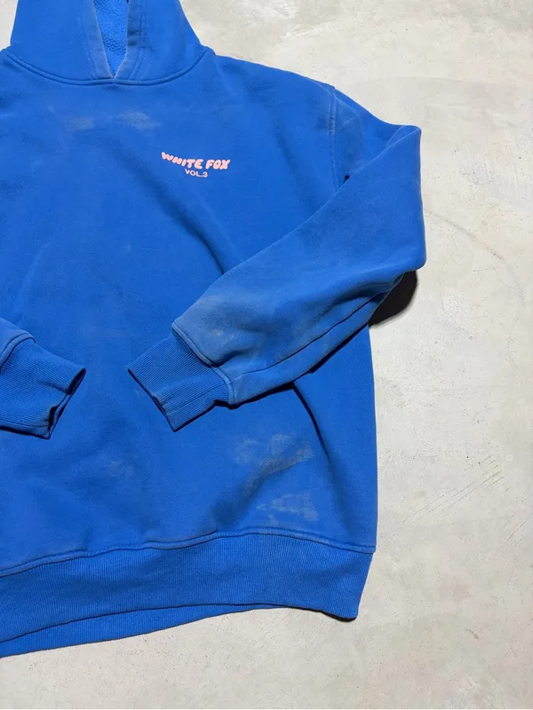 White fox boutique Blue Hoodie Sweatshirt vol 3 s/m - Image 4