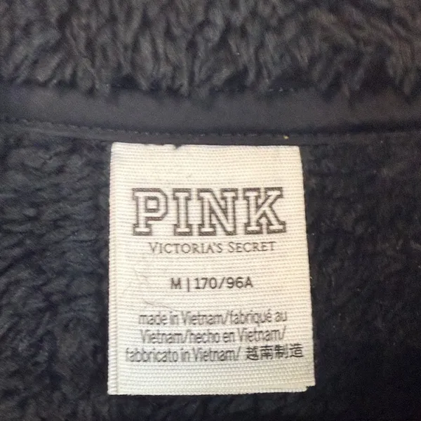 PINK Victoria's Secret Black Puffer Jacket - Image 3