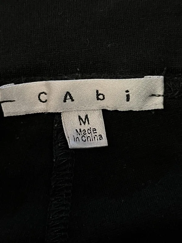 CAbi Leggings Womens Medium Black Solid Ponte Stretch Ankle Pants Elastic Waist - Image 7