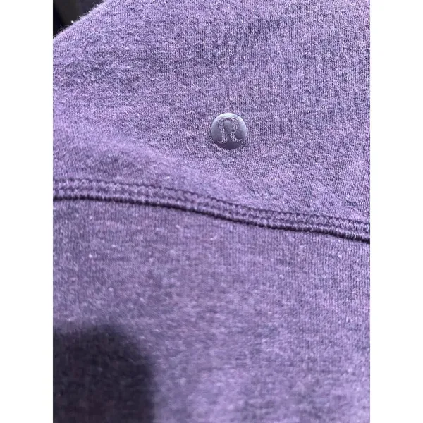 Lululemon Reversible Scuba Hoodie Purple Stripe Solid Size Small Womens Pullover - Image 6