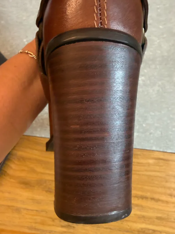 Steve Madden Melita Brown Leather Harness Boots Size 9 - Image 8