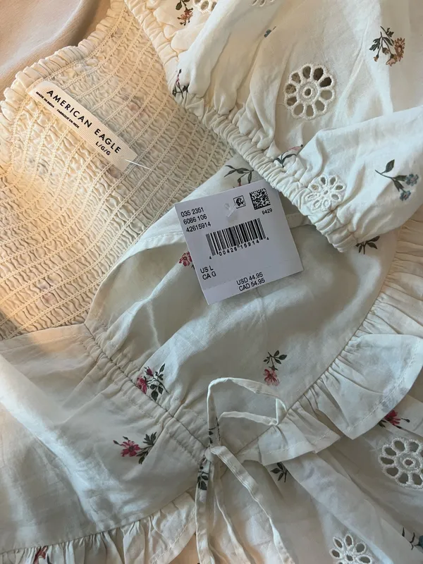 American Eagle Outfitters Babydoll Top Floral - Image 4