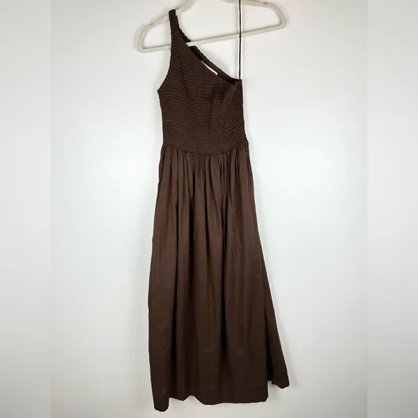 Faithfull the Brand One Shoulder Khalani Midi Dress - Image 6