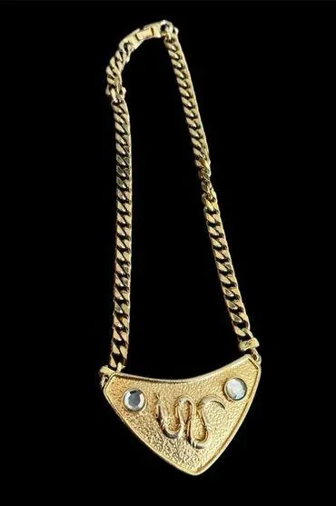 Snake Pendant Necklace LARGE Gold Tone Year of The Snake Reputation Taylor Swift - Image 2