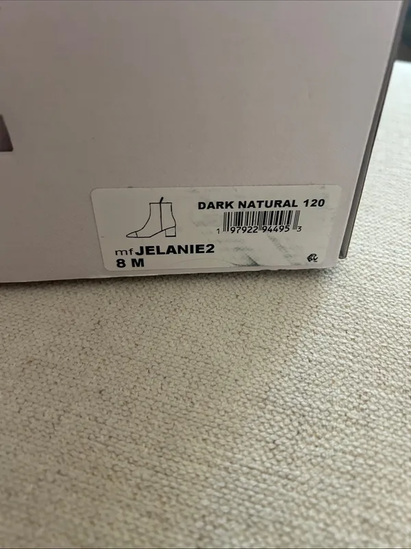 Marc Fisher Jelanie2, Dark Natural Leather, Size 8, NWT - Image 4