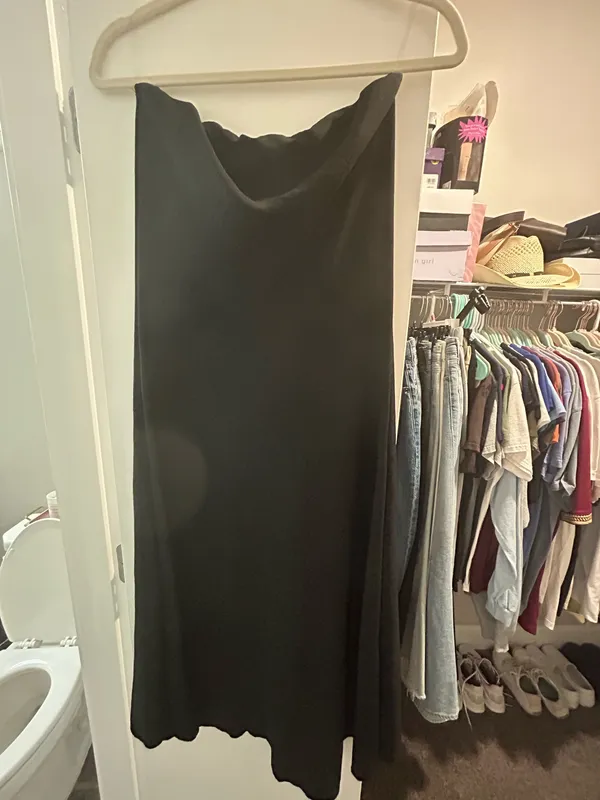 Strapless Tube Dress Black Size M - Image 2