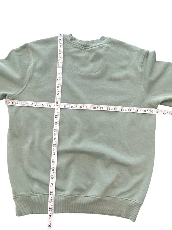 Disney Parks Christmas Sweatshirt S Tis The Season Mickey Minnie Cocoa Mint gree - Image 9