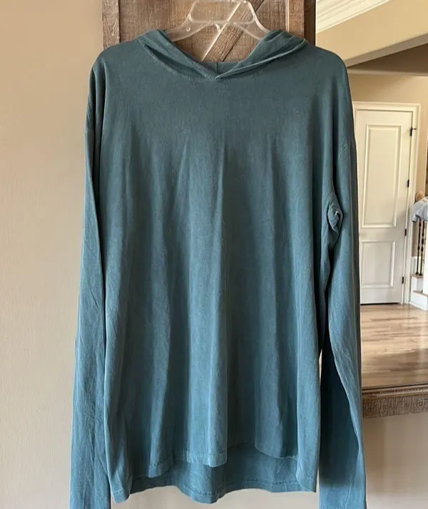 Hoodie Pullover Long Sleeve Comfy Cotton Womens Large Tunic - Image 2