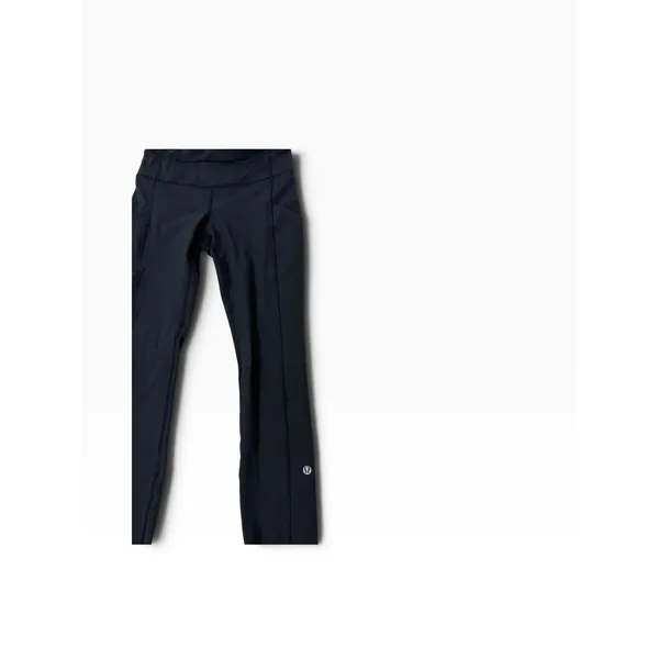 Lululemon Black Cropped Pocket Leggings Size 2 - Image 4