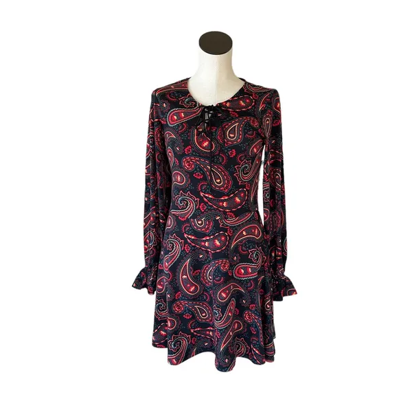 Nwt Wrangler Retro Americana Dress In Black/Red - Image 6