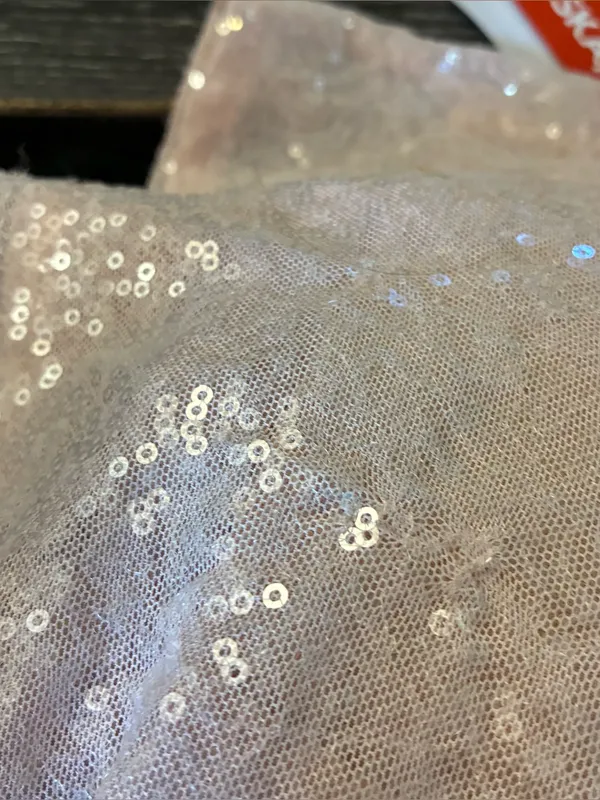 Club L London Cowl Neck Sequin Mini Dress Sleeveless Blush Pink 6 FLAWS - Image 2