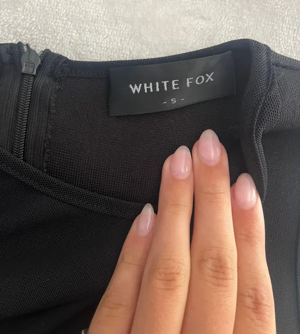 White Fox Boutique Black Bodysuit - Image 3