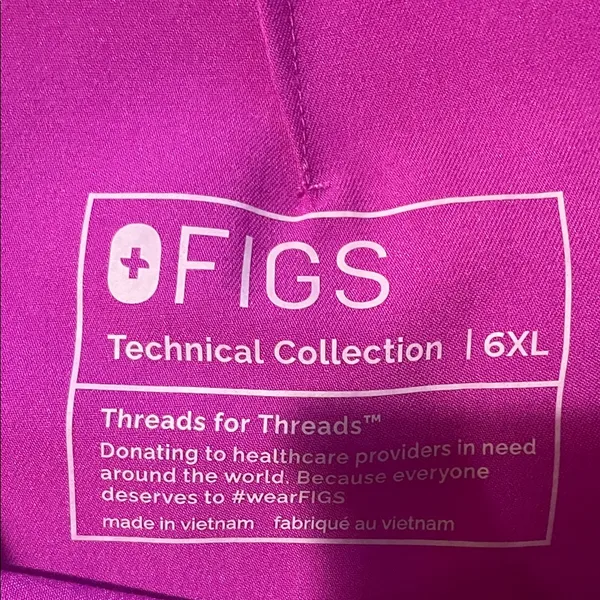 Womens New Figs Zamora Jogger Scrub Pants Purple Jolt Plus Size 6XLR - Image 6