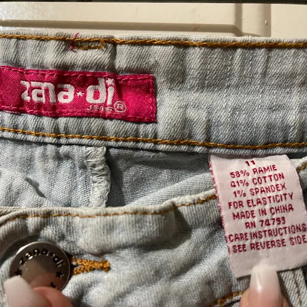 Zana Di y2k light wash denim skort - Image 4