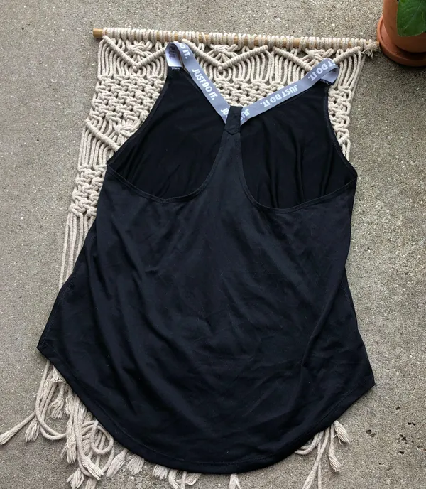 Nike Black Dri-Fit Tank Top Medium - Image 3