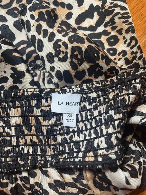 PacSun Cheetah Leopard Print Flowy Crop Tank Top - Image 3