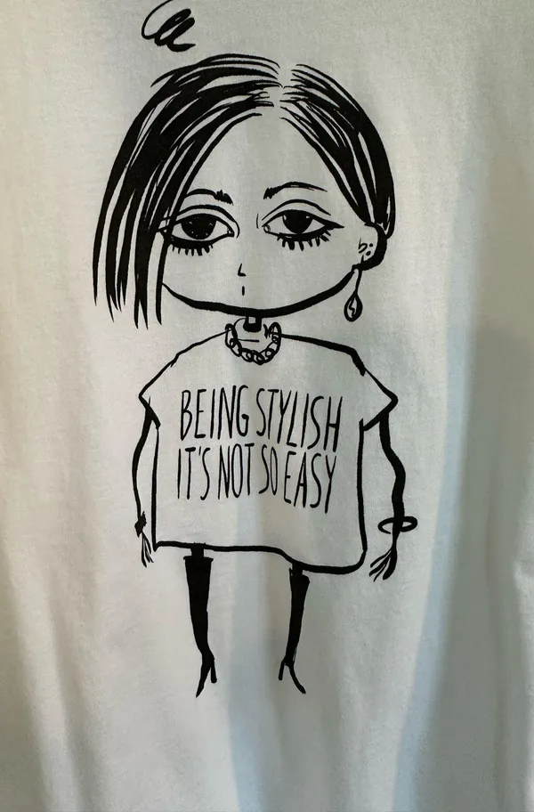 ZARA Tee Graphic White - Image 2