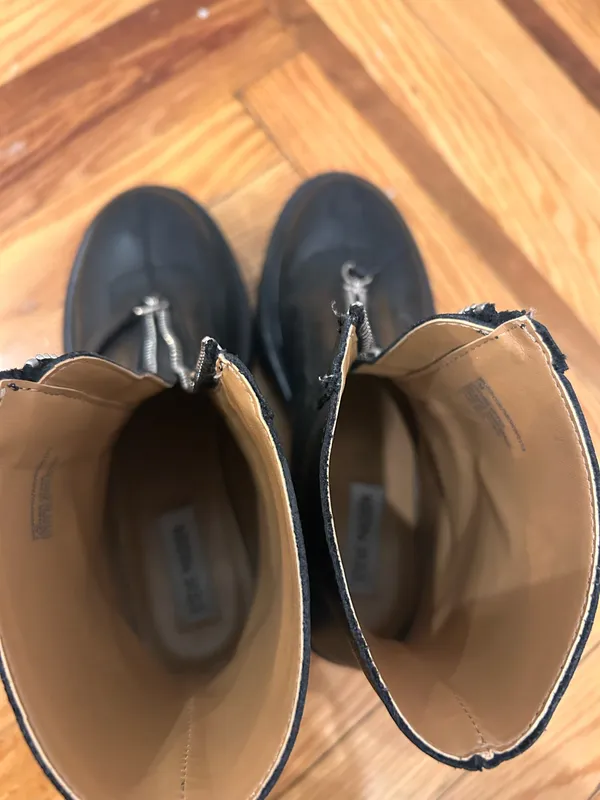 Steve Madden Jones Leather Zip Up Boots - Image 6