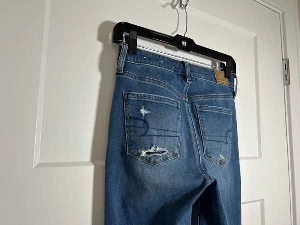 American Eagle Size 4 long hi rise jegging skinny jeans - Image 4