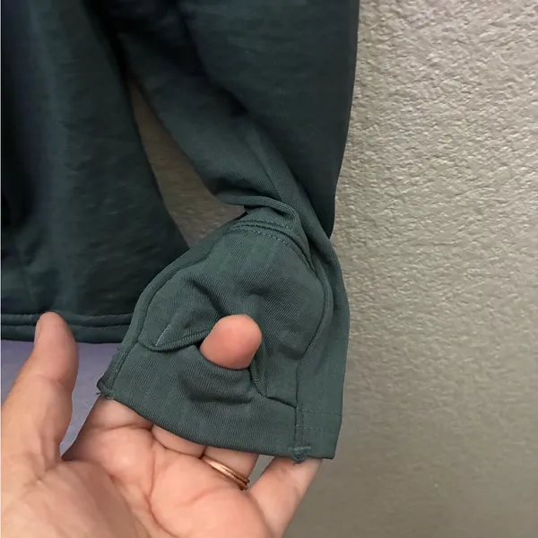 🆕Carhartt Women's Forest Green Force Relax Fit Half Zip Hooded T-Shirt S🆕 - Image 9