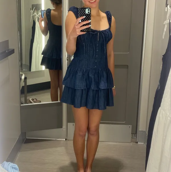 Target Denim A-Line mini dress - Image 2