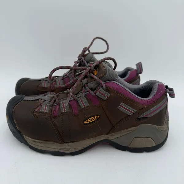 Keen Women's Utility Brown Leather Detroit XT Steel Toe Shoes Size 7.5 - Image 4