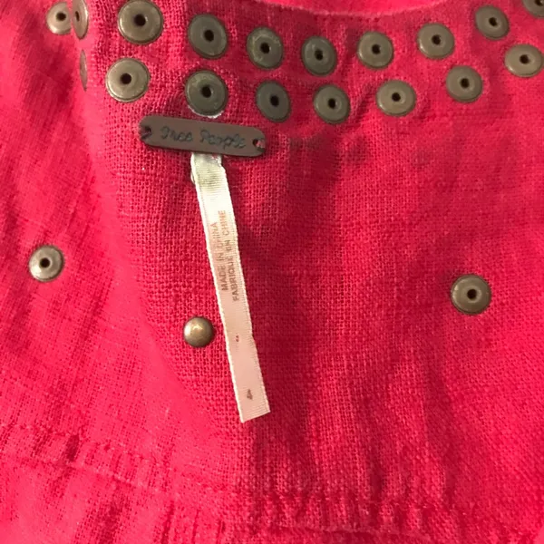 Free People Red Tunic/Dress Sz4 - Image 7