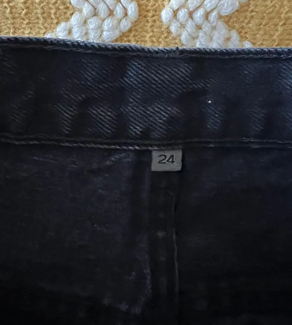 Carmar Denim Black Jean Skirt With Zippers On Sides - Image 7