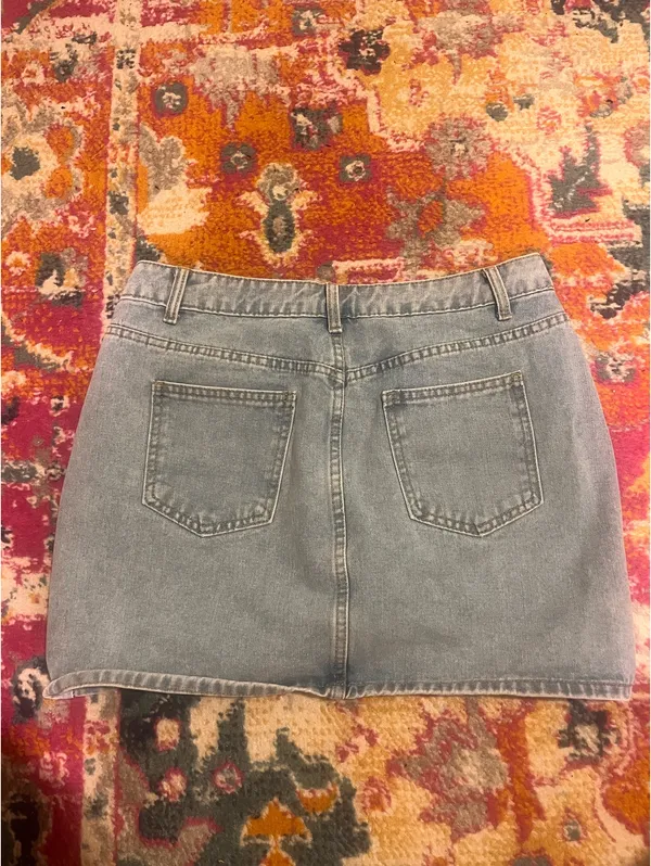Jean Skirt Blue Size L - Image 2