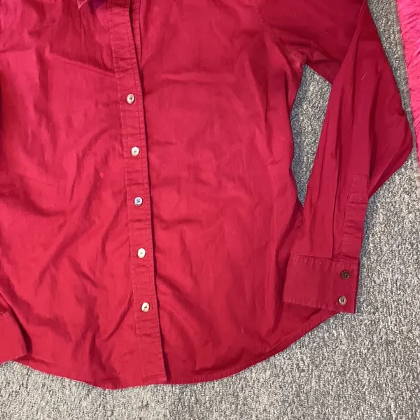 Banana Republic Button Down Burgundy Top - Image 6