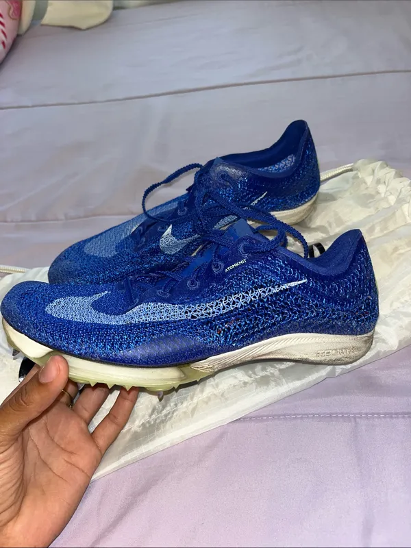 Nike Victory Track Spikes Royal Blue Flyknit Running Racing Shoes - Image 2