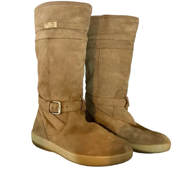 Coach "Tallulah" Pull On Suede And Faux Shearling Lined Winter Boots (5.5) - Image 8