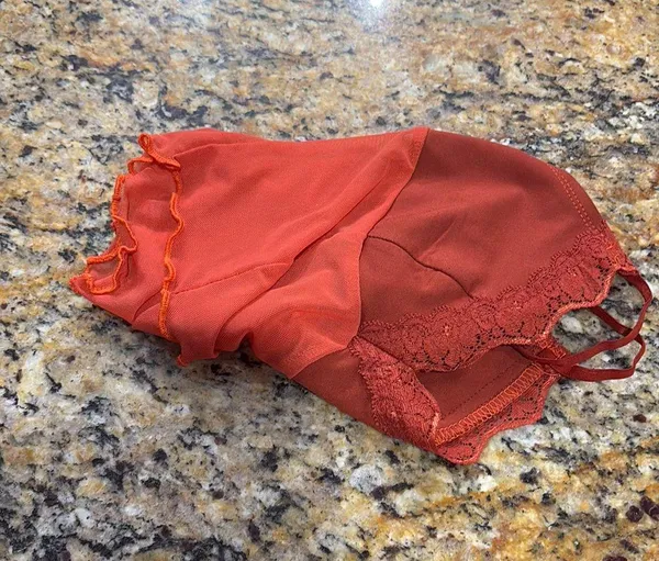 Ally Fashion Y2K Orange Lace Crop Top - Image 5
