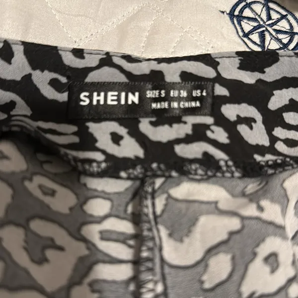 SHEIN Women's Boho Print Thigh High Waist A Line Split Midi Skirt Size 4 - Image 7