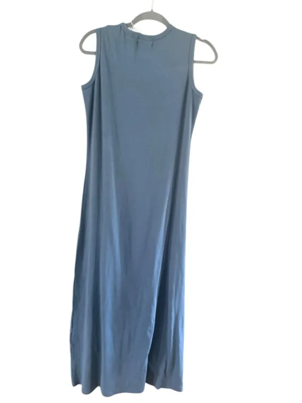 Women's ASCOLLECTION Blue Sleeveless Ribbed Maxi Dress S - Image 10