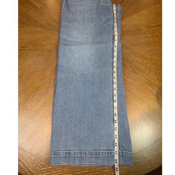 J Crew Classic Wide Leg Jeans Light Wash‎ Size 29 - Image 9