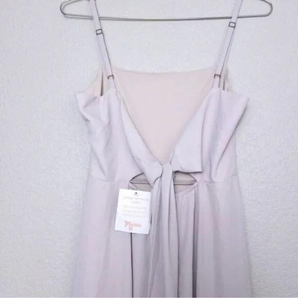 NWT Show Me Your Mumu Lauren Tie Back Chiffon Maxi Dress S Show Me Ring Crisp - Image 9