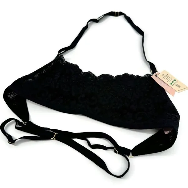 Free People x We are HAH Don't Cross Me Halter Bralette Black XS‎ NWT - Image 7