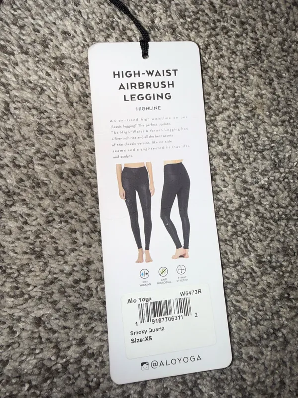 Alo Yoga High-Waist Airbrush Legging Smoky Quartz XS - Image 3