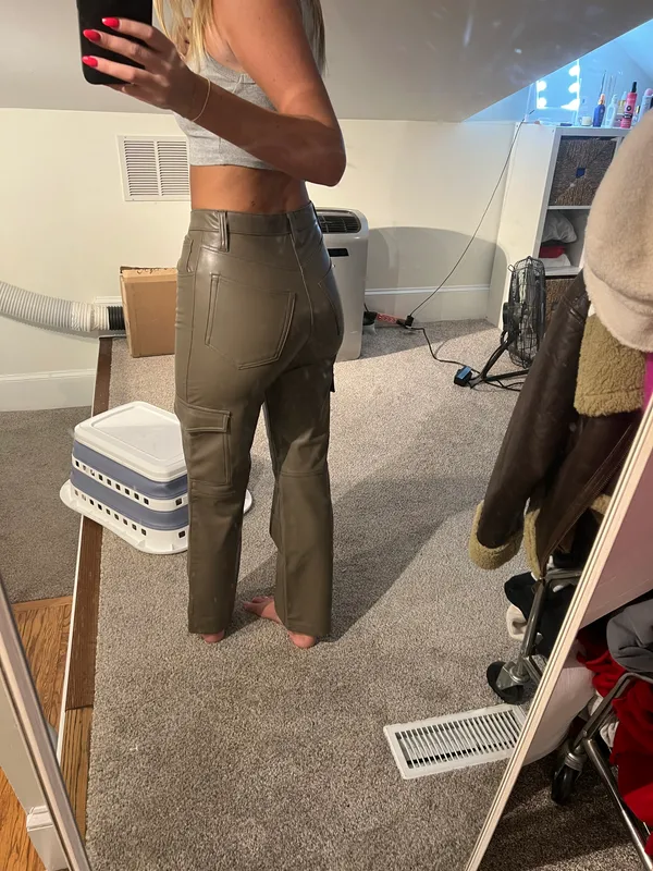 Abercrombie Leather Cargo Pants - Image 6