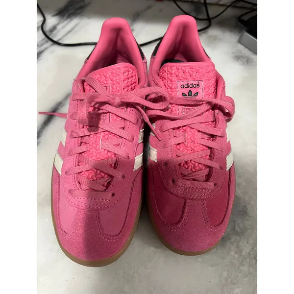 Adidas Gazelle Indoor Women’s 6 Pink White Gum Sole Sneakers IG0670 Retro Casual - Image 4