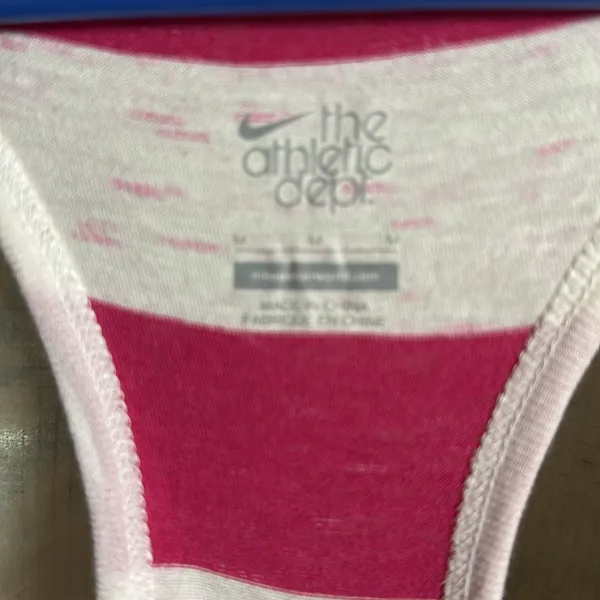 Nike Pink Racerback Sleeveless Tank Top - Image 3