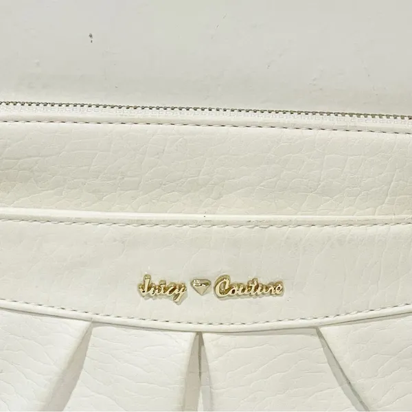 Juicy Couture White Faux Leather‎ Wristlet Clutch Bag - Image 2