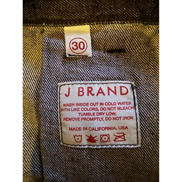 J Brand Wide Leg Denim Trousers 30 Dark Wash High Rise Trouser Jeans Made in USA - Image 5
