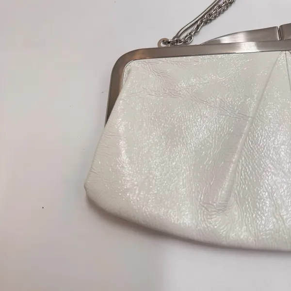 HOBO International Pearl Metallic Leather Frame Clutch Chain Shoulder Bag - Image 5