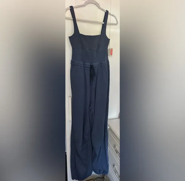 NWT Free People Movement Inbound Onesie In Midnight Navy $128 MSRP New with tags - Image 16