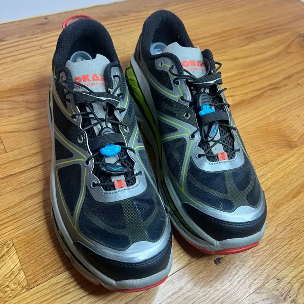 Hoka Stinson Lite Black Mesh Silver Size 12.5M NO BOX - Image 20