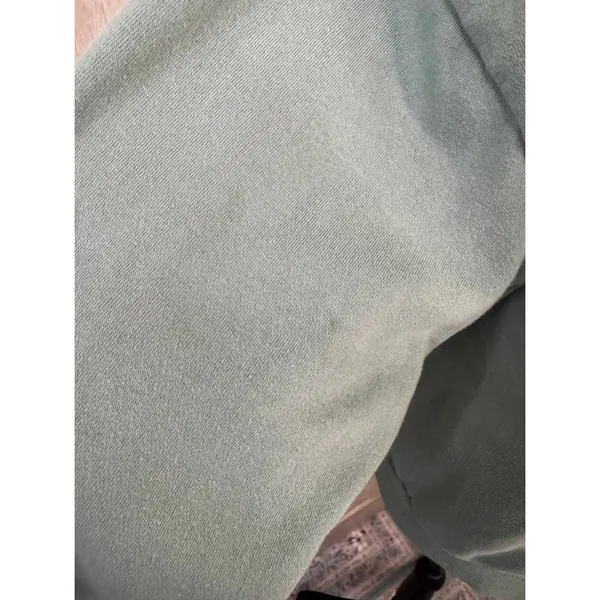 Sage Green Crewneck Sweatshirt Oversized Pullover Top Women Medium - Image 2